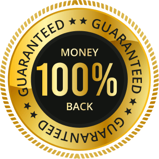 1-year money-back guarantee seal